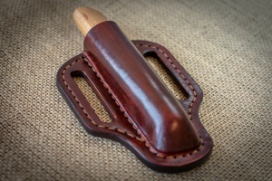 Leather Pancake Sheath made for Opinel , folding knife pouch, pocket knife leather case, custom leather sheath, Traditional pocket knife edc